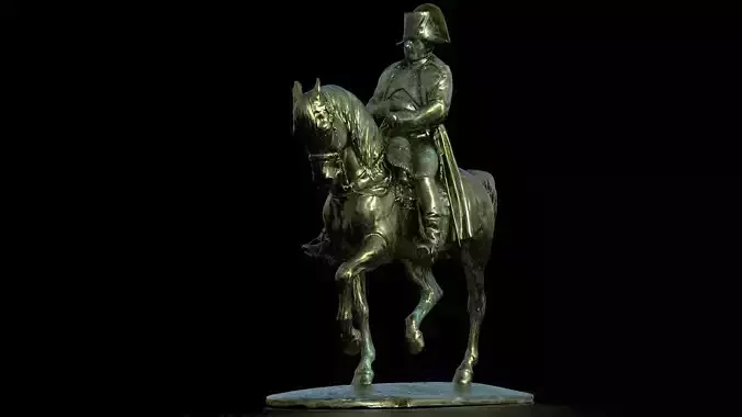 Napoleon Brass Statue 