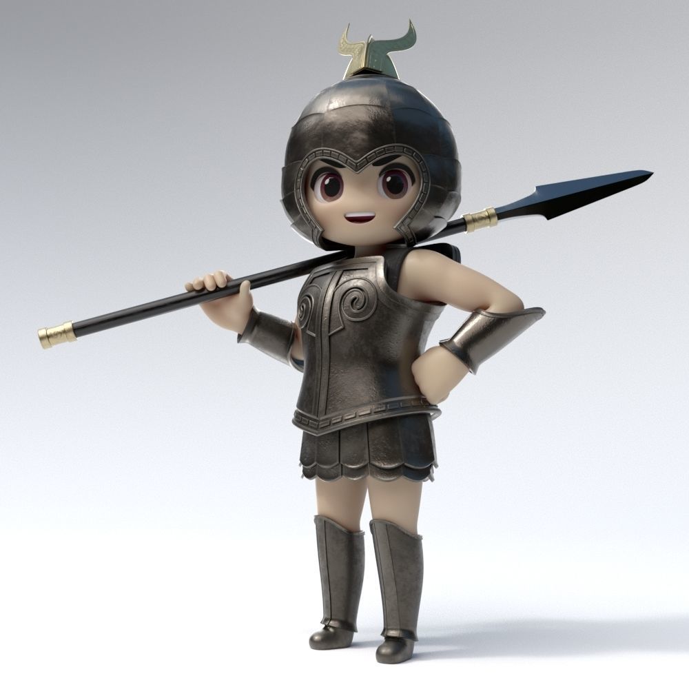 SD Male Character Low-poly 3D model_1