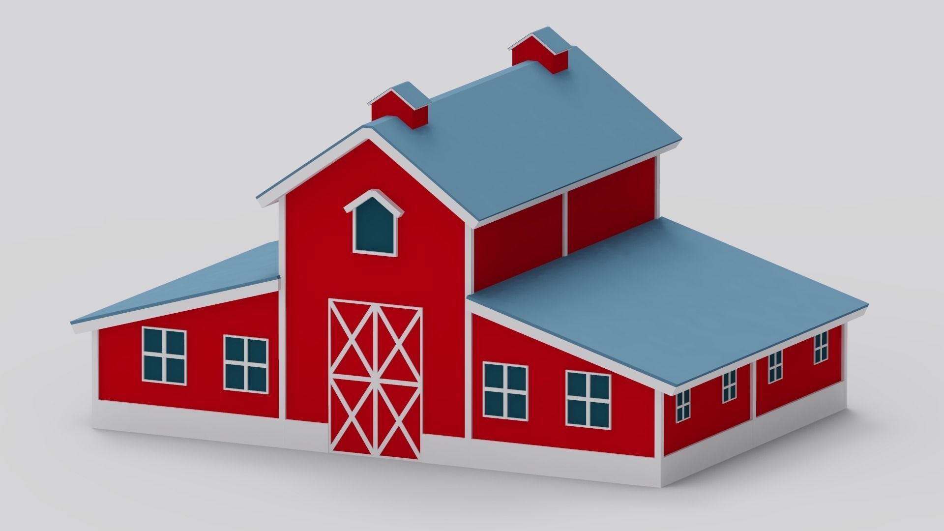 Farm Pack - 54 Assets Low-poly 3D model_27