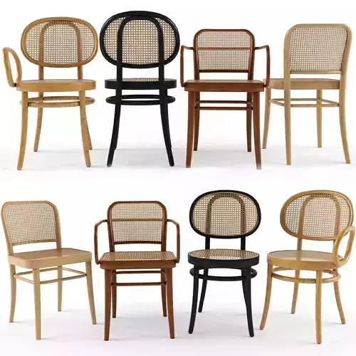 4 Chair FRONT Josef Hoffamnn 3D model