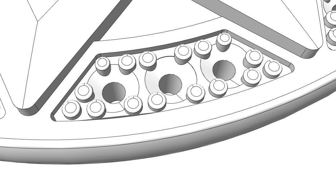 THREE Pendants Erzgamma Lucky Star 30 and 34 and 40 mm 3D print model_11
