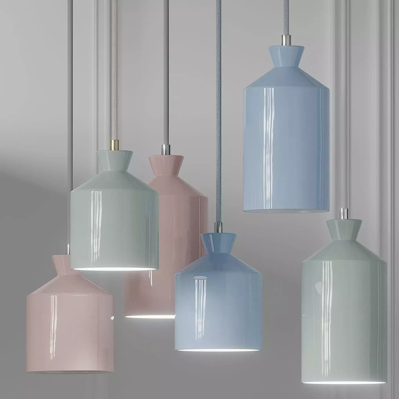 BHUTI Ceramic Pendant Lamps 3D model_0