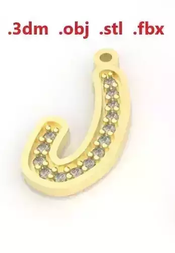 Model 25 Alphabets Necklace  The Letter J Necklace  Ninja Style