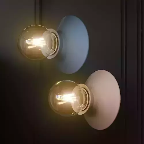 FOGGY Ceramic Wall Sconce Light 3D model