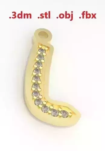 Model 27 Alphabets Necklace  The Letter L Necklace Ninja Style