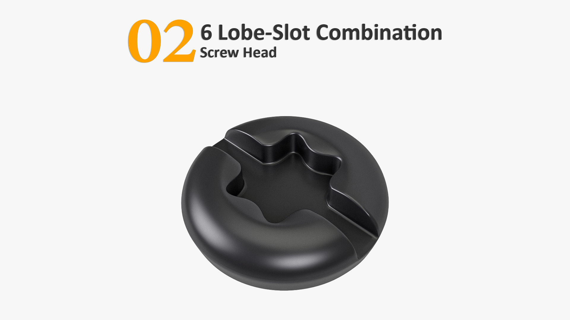 Screw Heads Collection 3 Low-poly 3D model_4