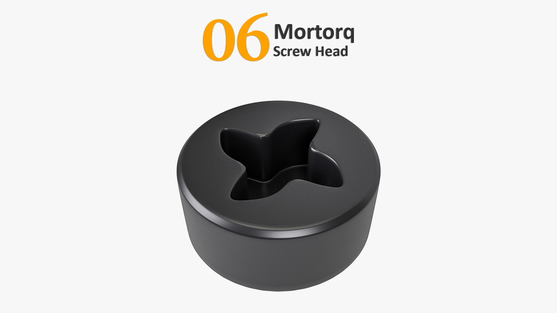 Screw Heads Collection 3 Low-poly 3D model_8