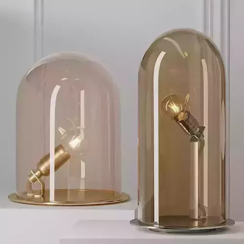 Ebb and Flow - Speak Up and Glow in a Dome Table Lamp 3D model