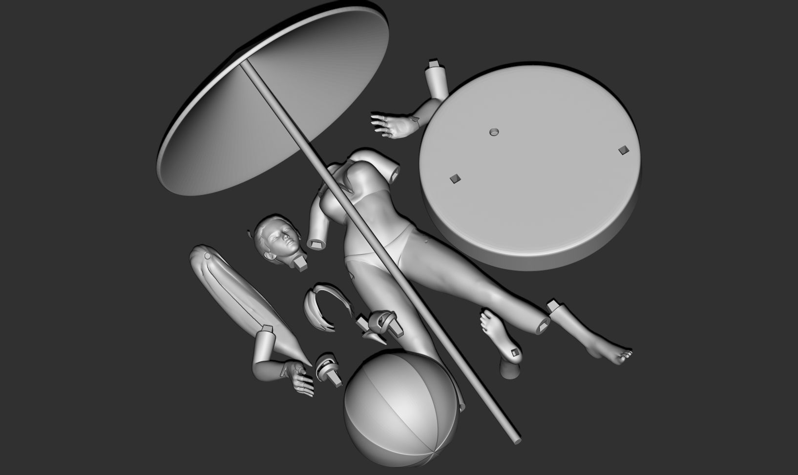 Vacation of Mai 3D print model_4