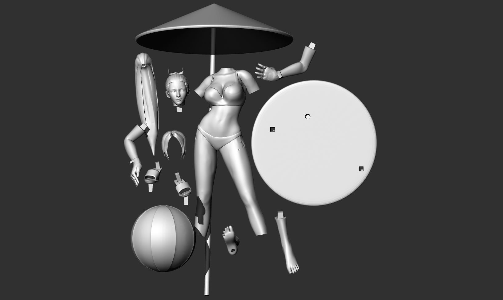 Vacation of Mai 3D print model_3