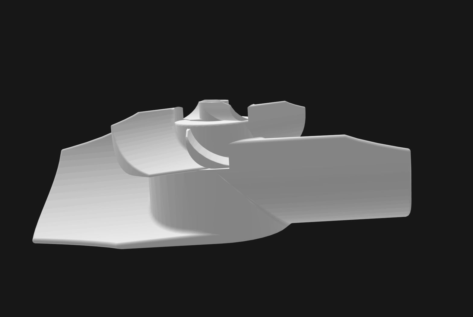 FOR 4-5mm Dc Motor Max Push Efficiency Propeller  3D print model_2