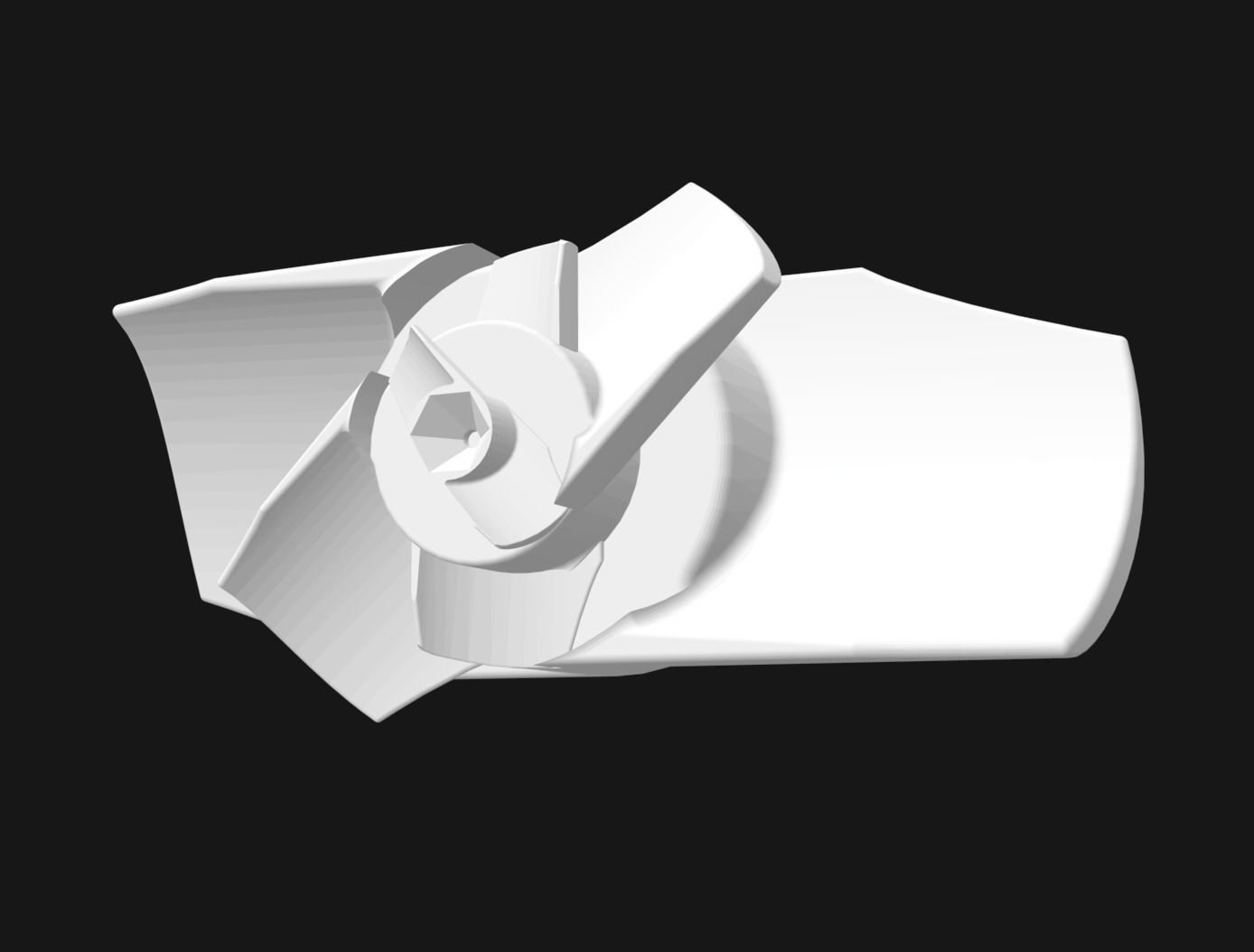 FOR 4-5mm Dc Motor Max Push Efficiency Propeller  3D print model_4