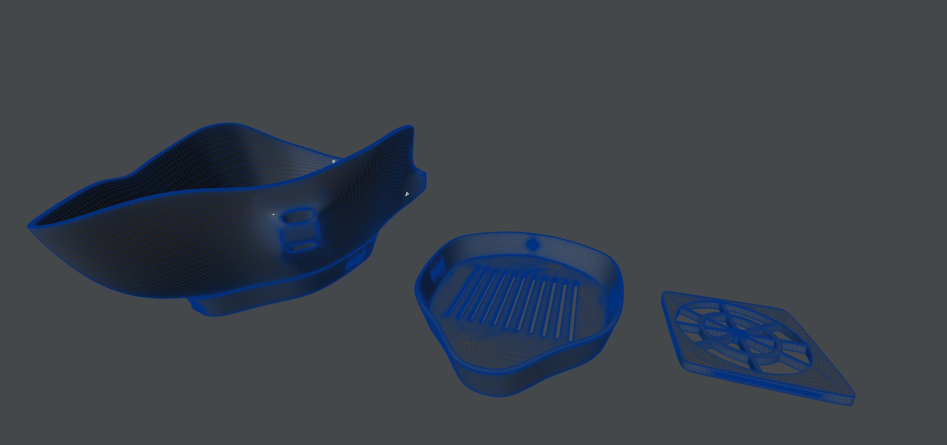 Mask 3D gas with fan Low-poly 3D model_7