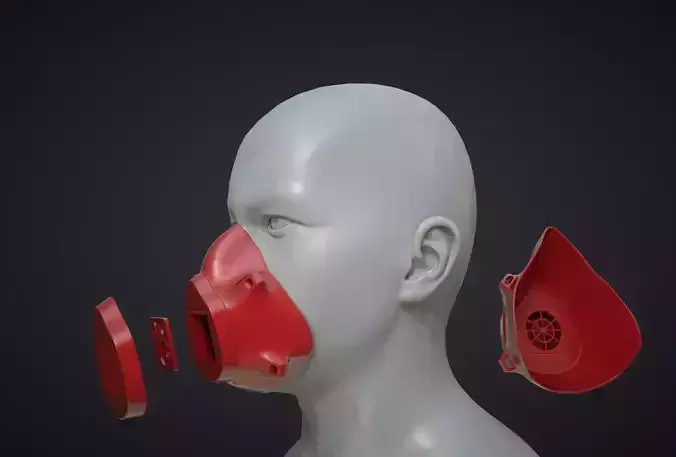 3D Mask Print Ready STL 3D print model