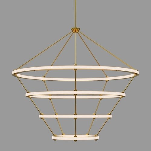 Halo Chandelier - 4 Rings by Paul Loebach Free 3D model