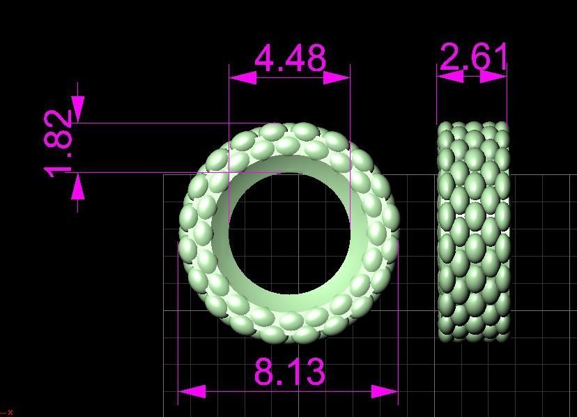 Bracelet -dragon tail 3D print model_15