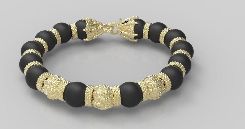 Bracelet -dragon tail 3D print model_2