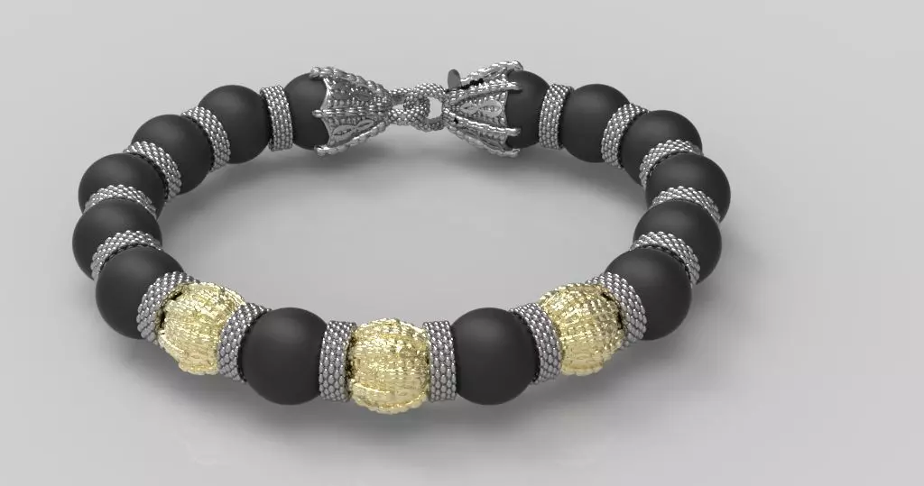 Bracelet -dragon tail 3D print model_0