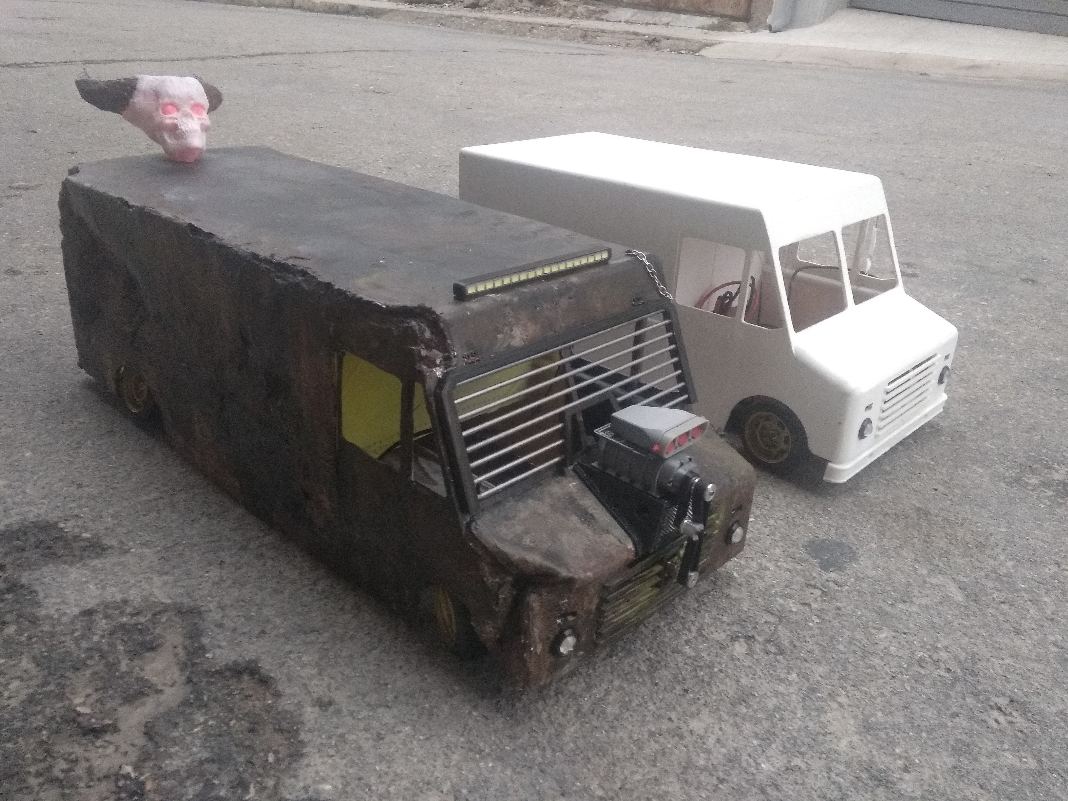 Rc truck mad max rat type drift 3D print model_2