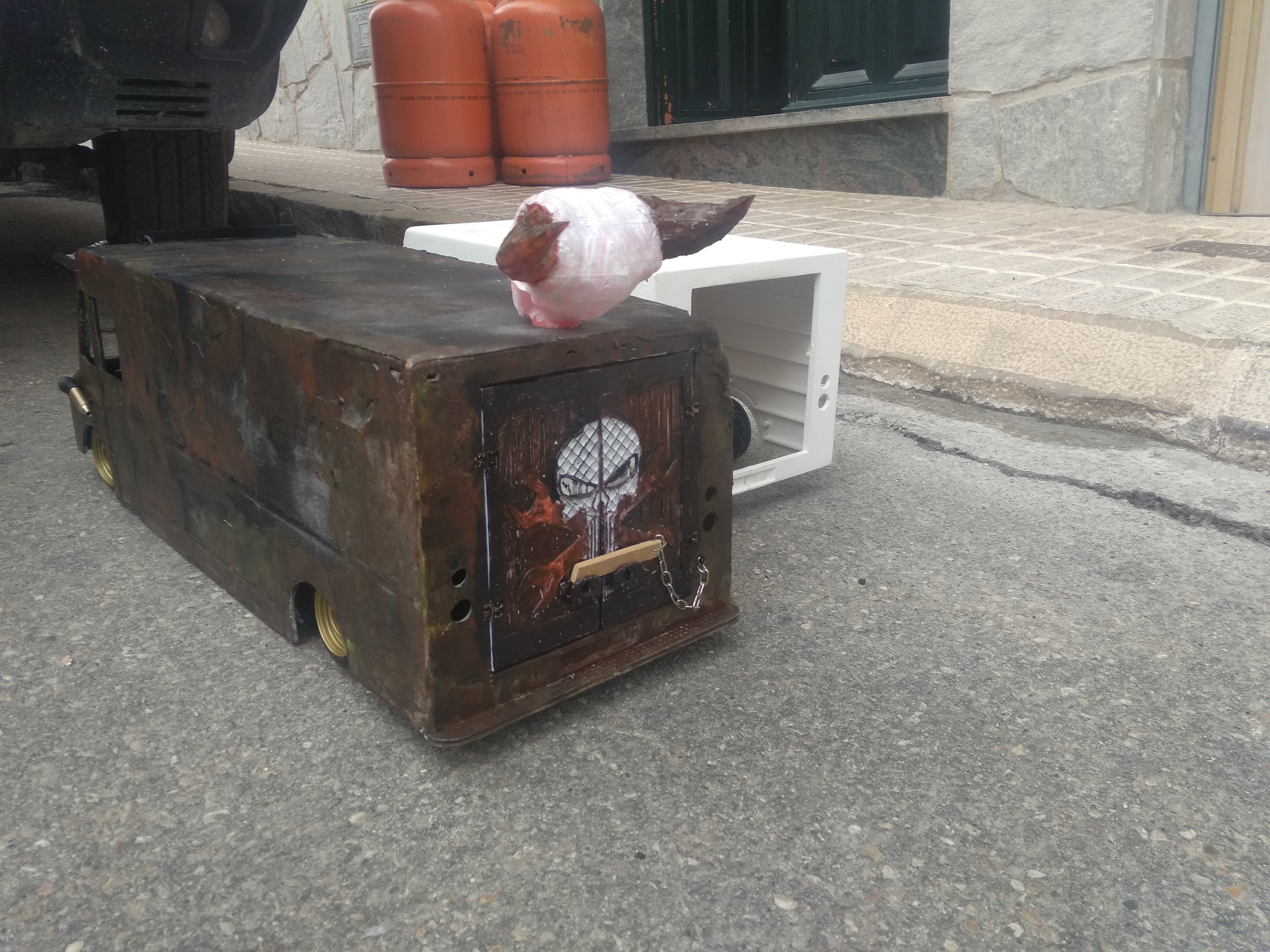 Rc truck mad max rat type drift 3D print model_27