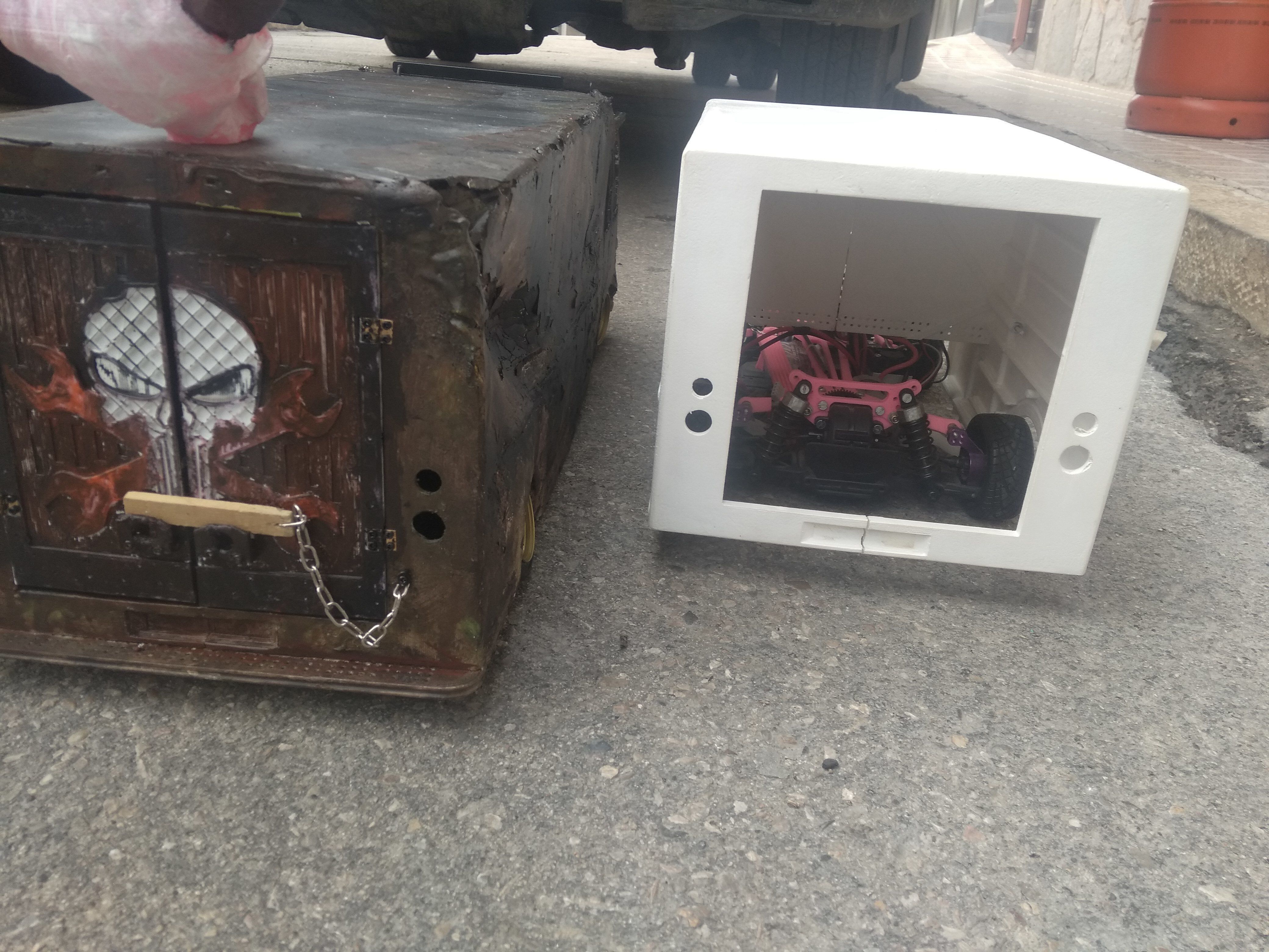 Rc truck mad max rat type drift 3D print model_26