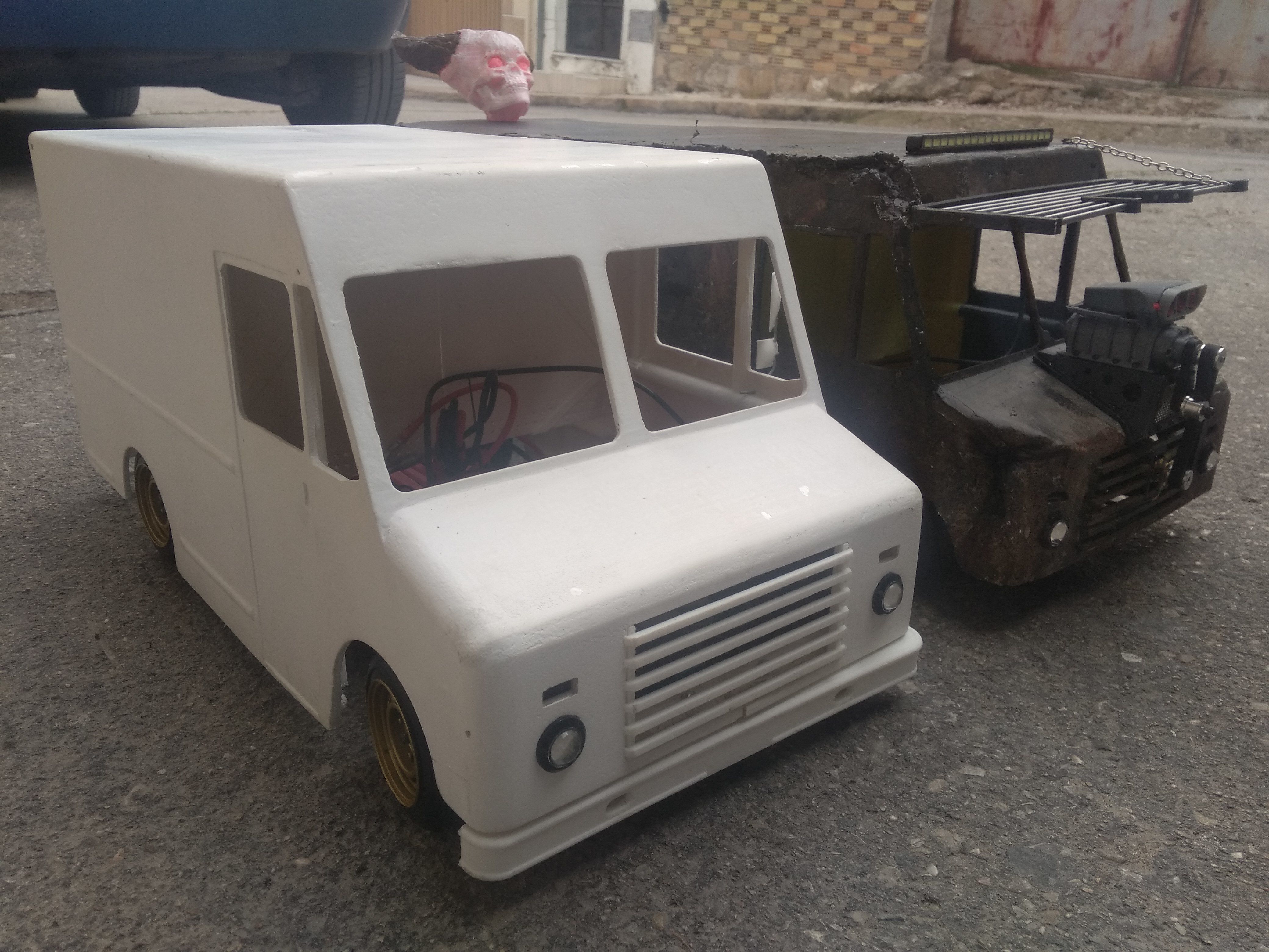 Rc truck mad max rat type drift 3D print model_22