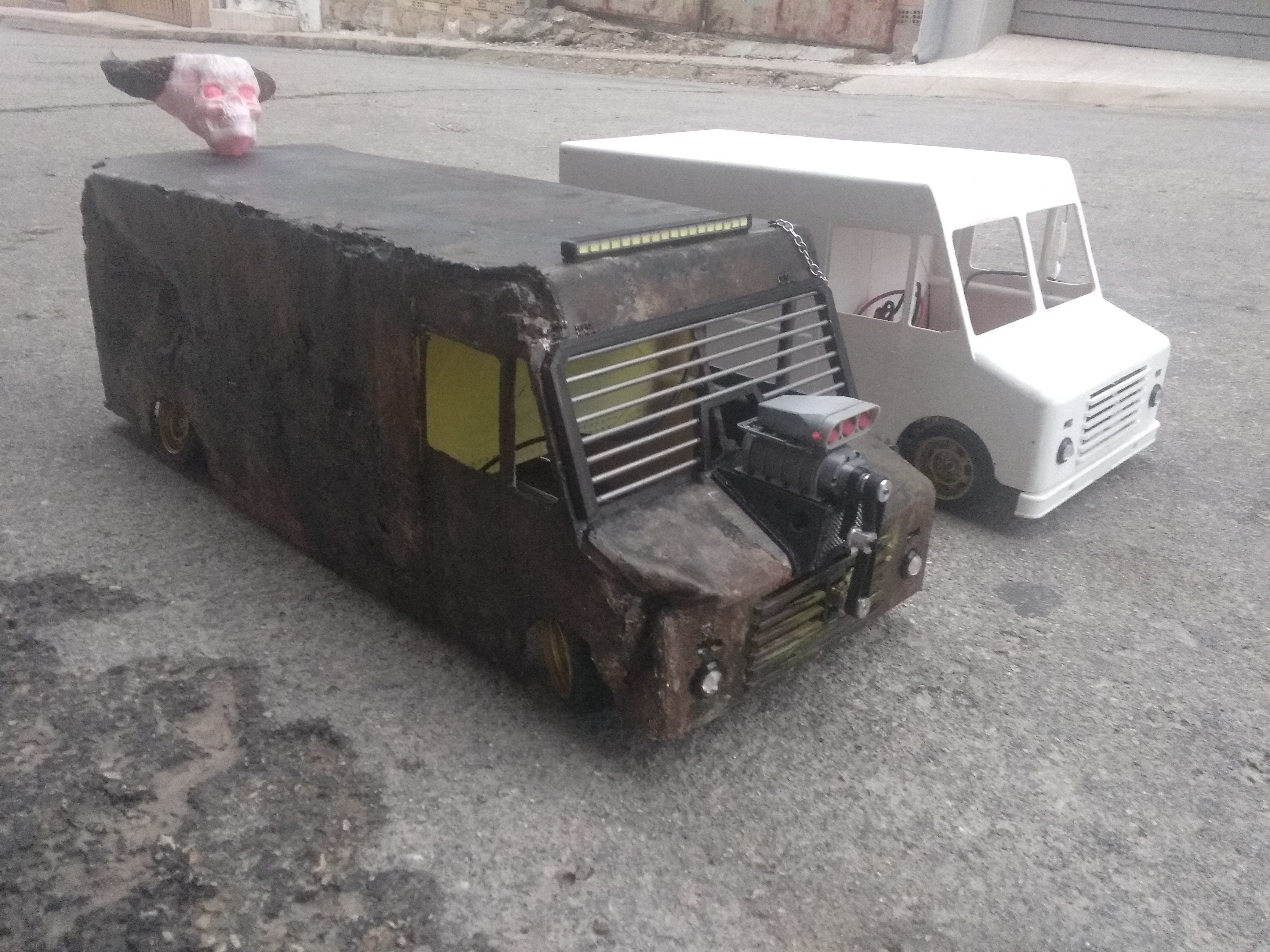 Rc truck mad max rat type drift 3D print model_5