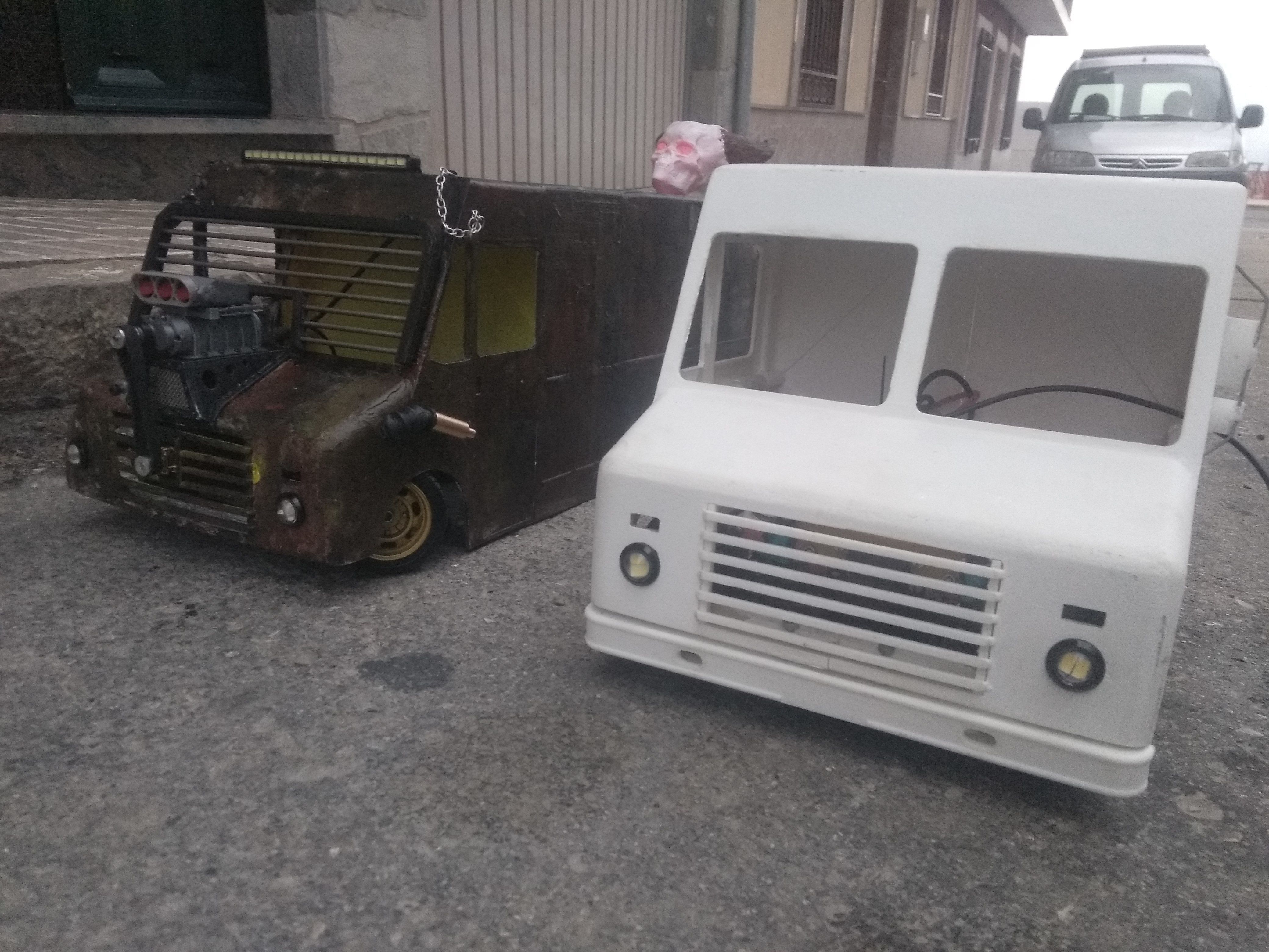 Rc truck mad max rat type drift 3D print model_3