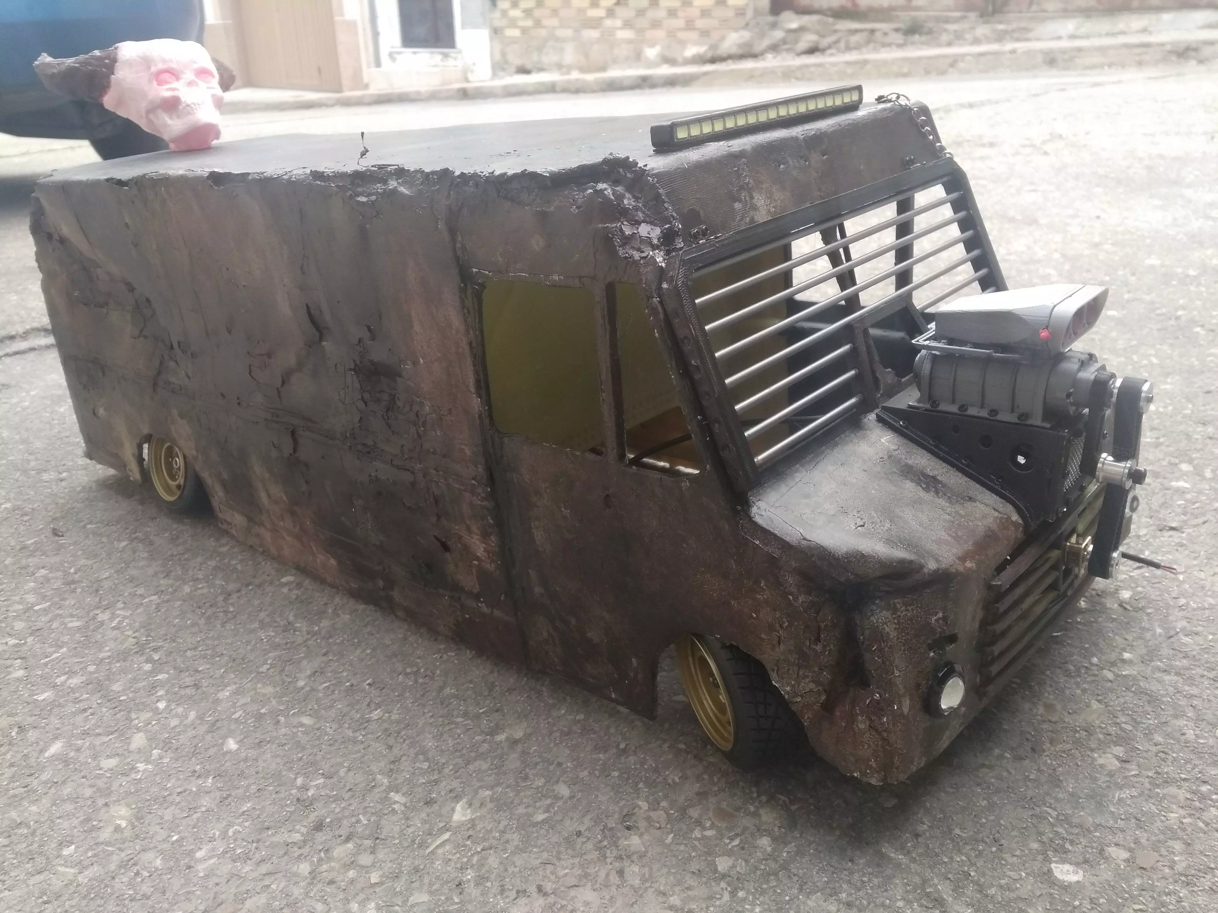 Rc truck mad max rat type drift 3D print model_0