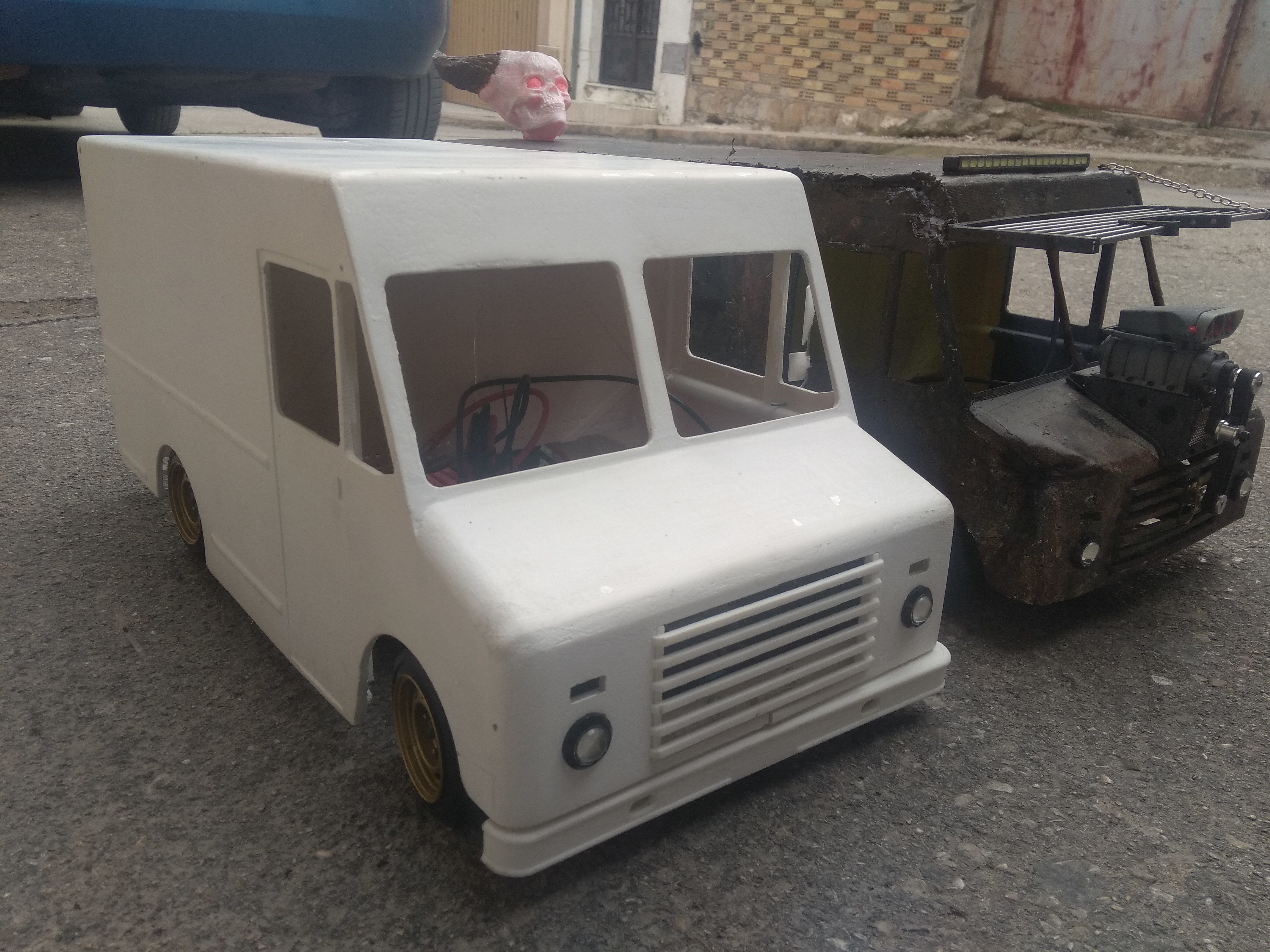 Rc truck mad max rat type drift 3D print model_23