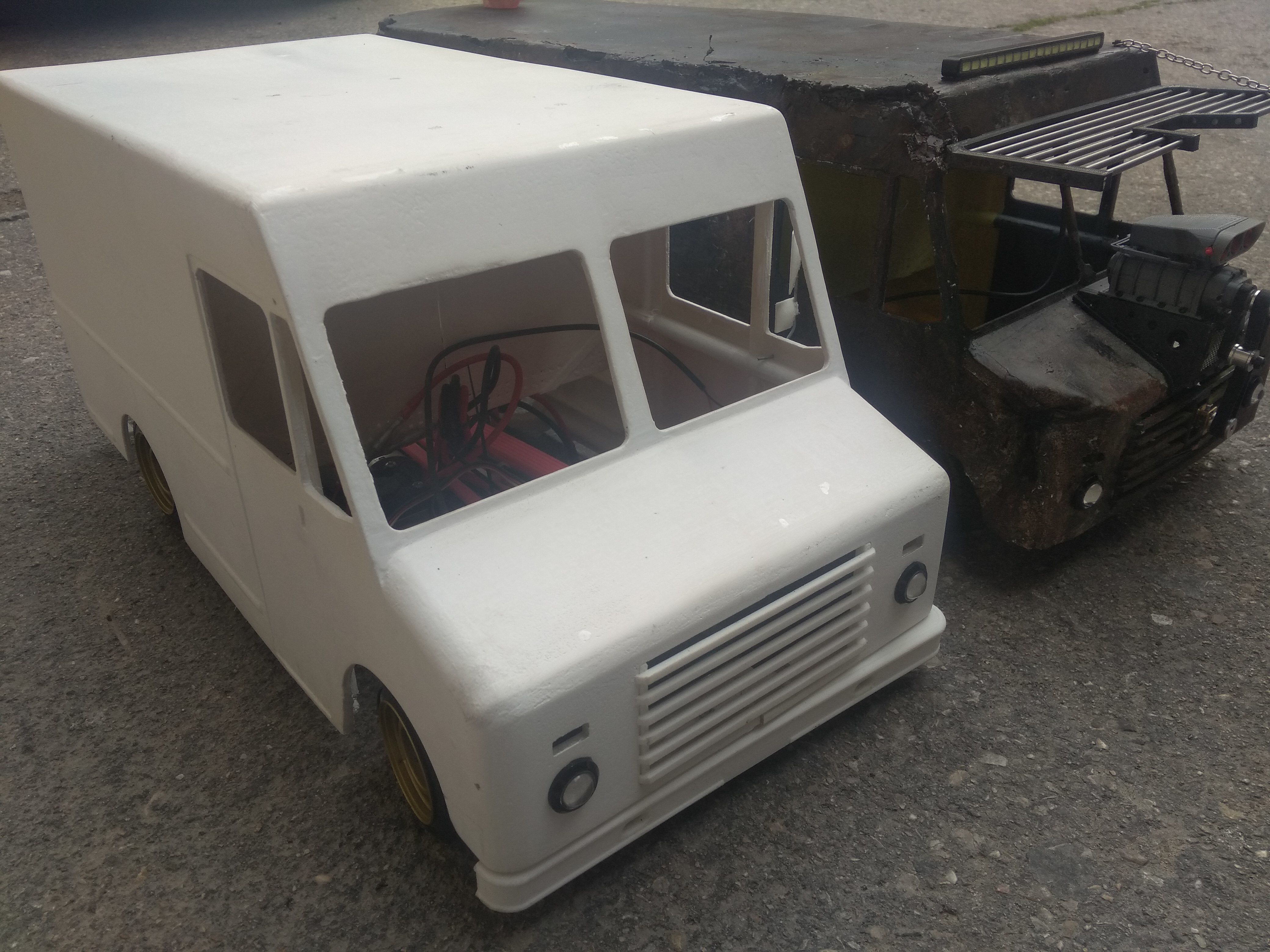 Rc truck mad max rat type drift 3D print model_21