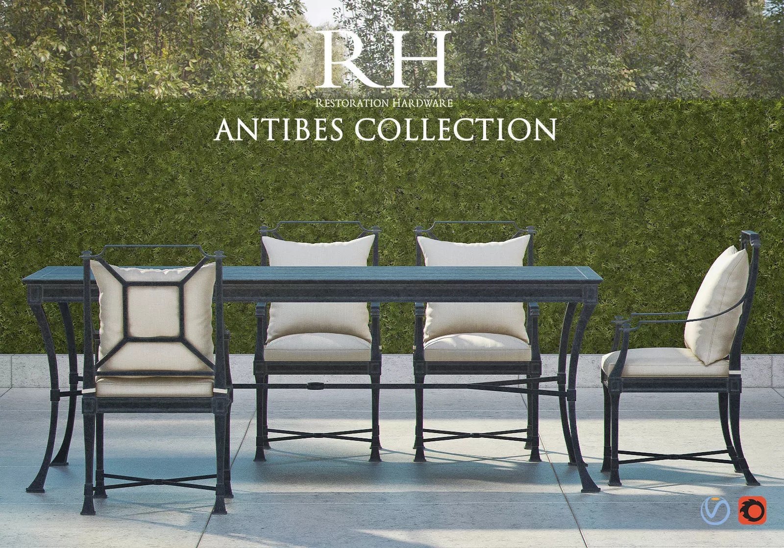 RH ANTIBES Collection 3D model_0
