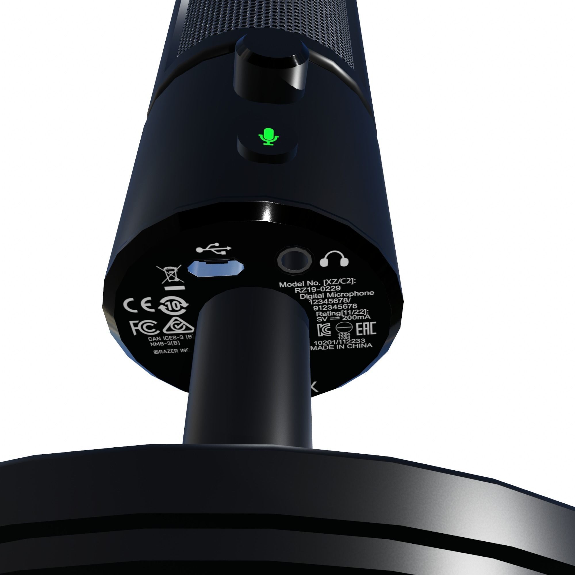 Razer Seiren X Microphone 3D model_10