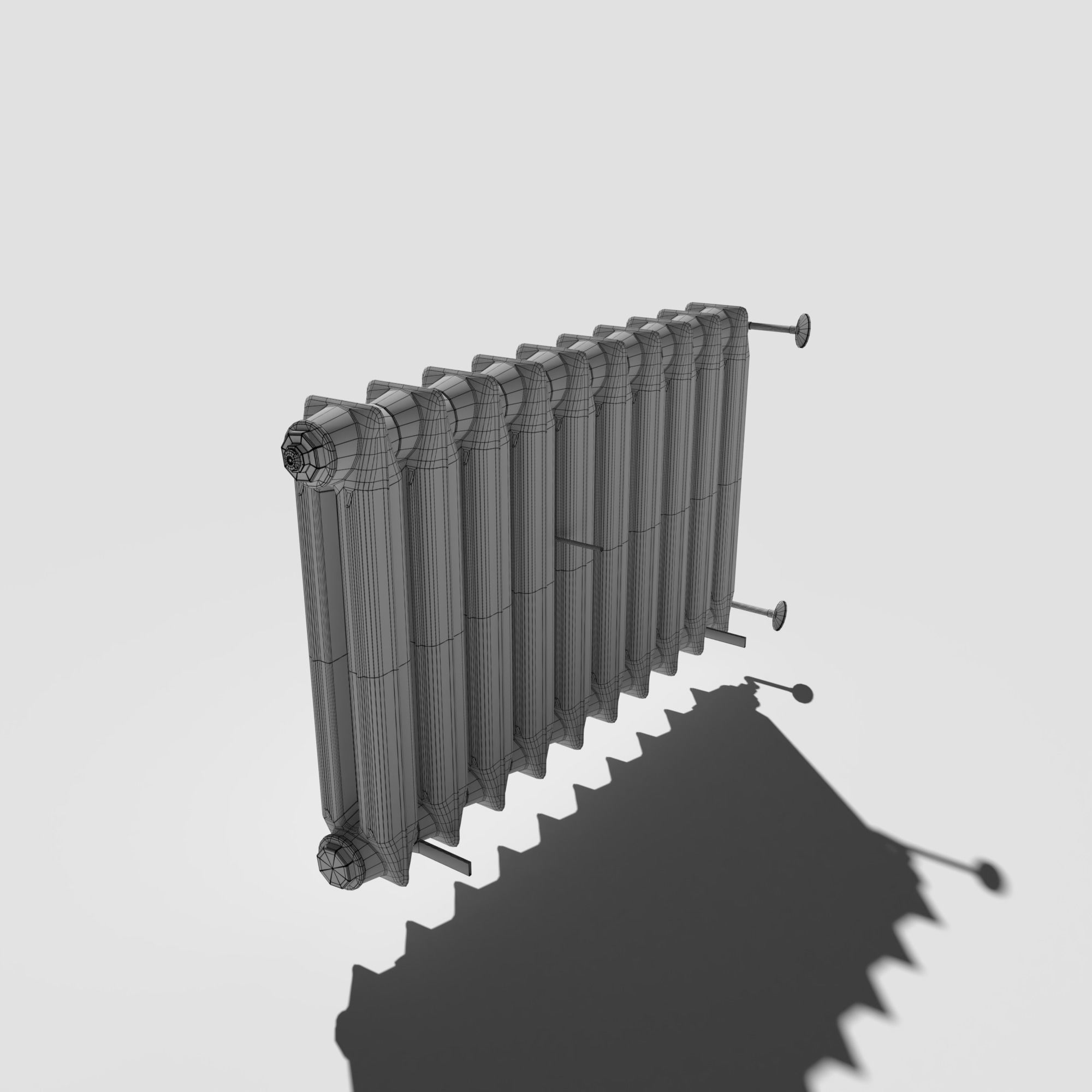 Vintage Radiator 3D model_17