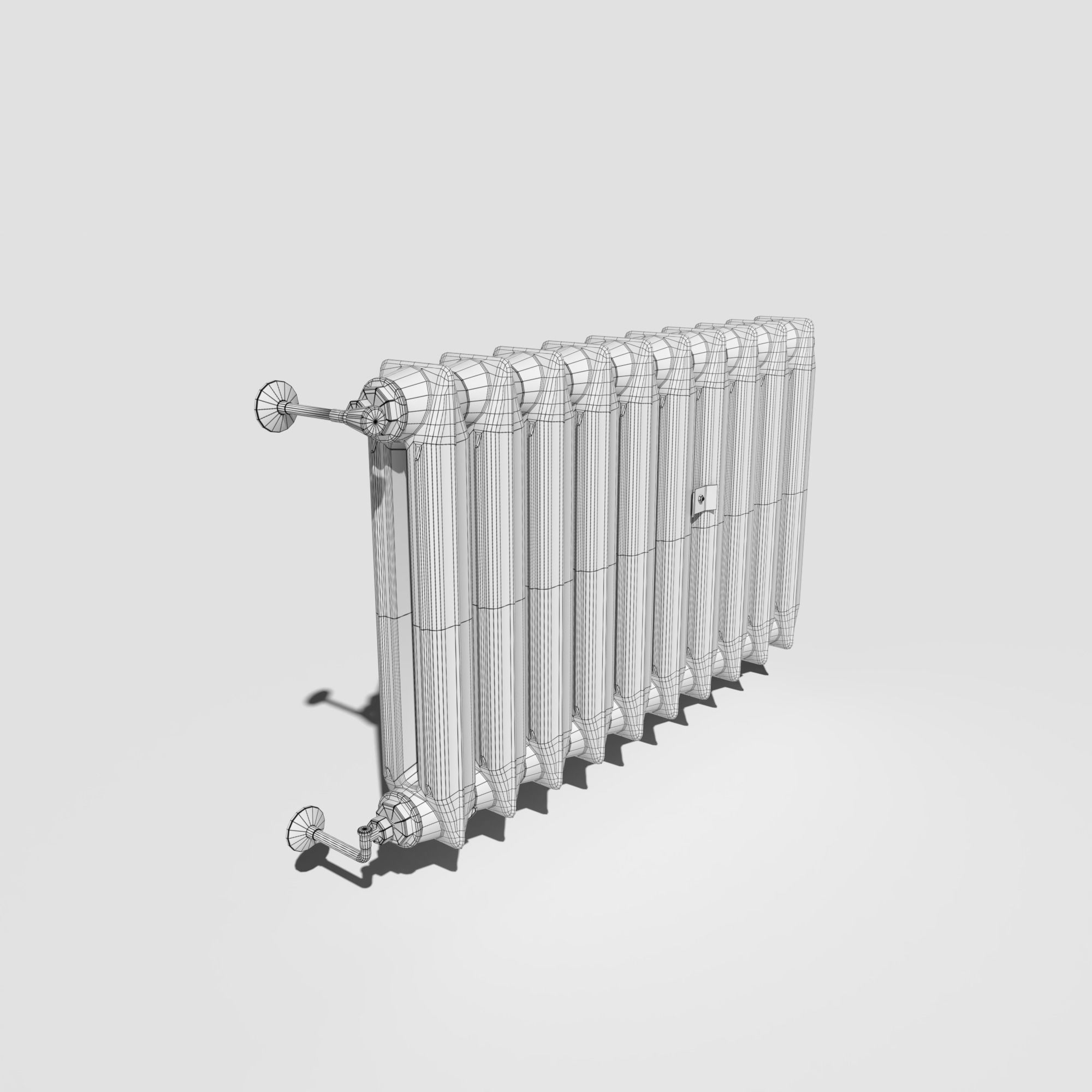 Vintage Radiator 3D model_15