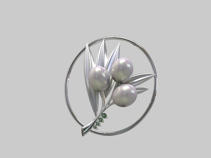 Pendant Oliva 3D print model_13