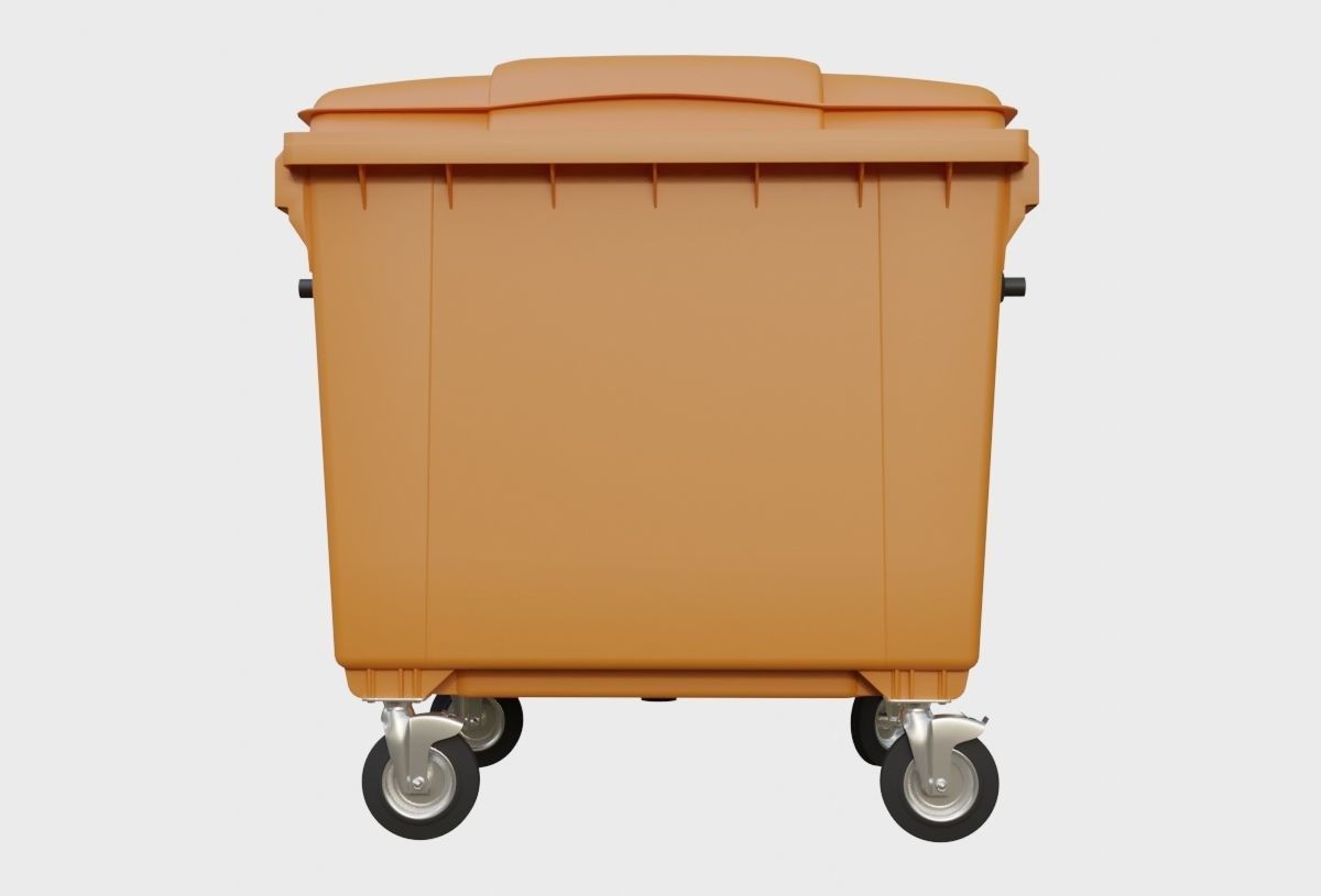Plastic dumpster 3D model_4