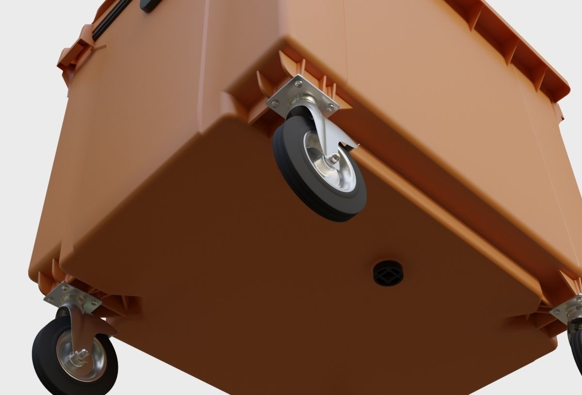 Plastic dumpster 3D model_3