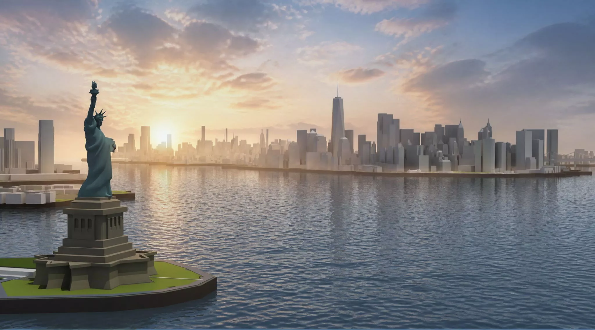 New York City Mass Model 3D model