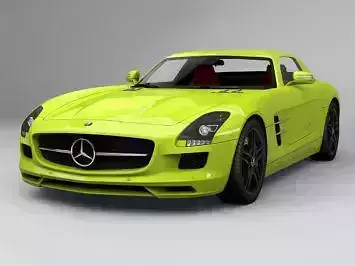 mercedes sls amg 3d moadel