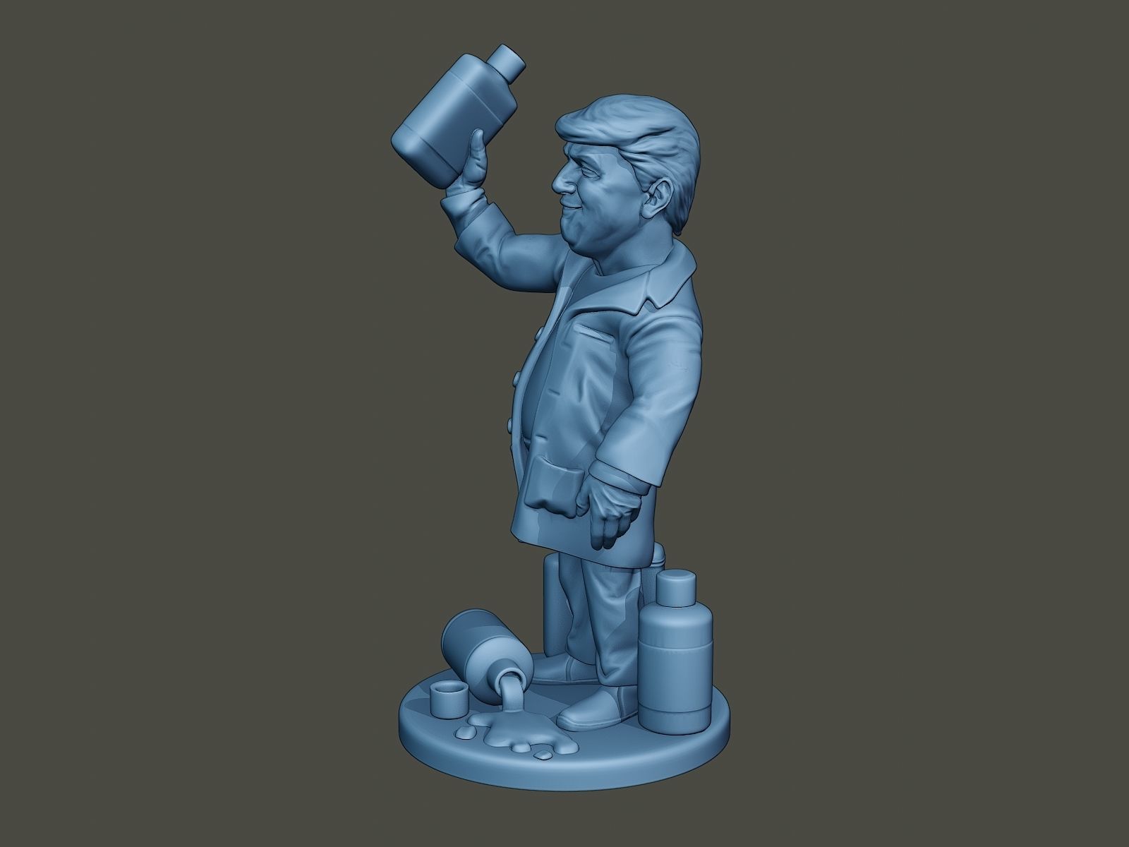 Donald Trump Disinfectant 3D print model_2