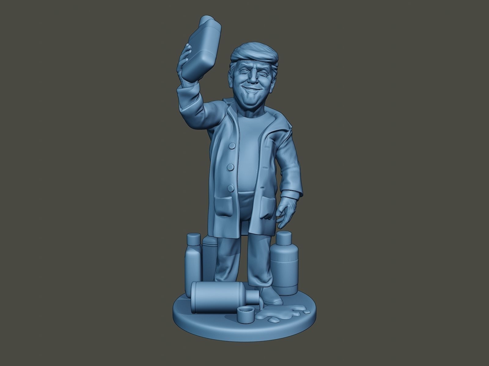 Donald Trump Disinfectant 3D print model_10