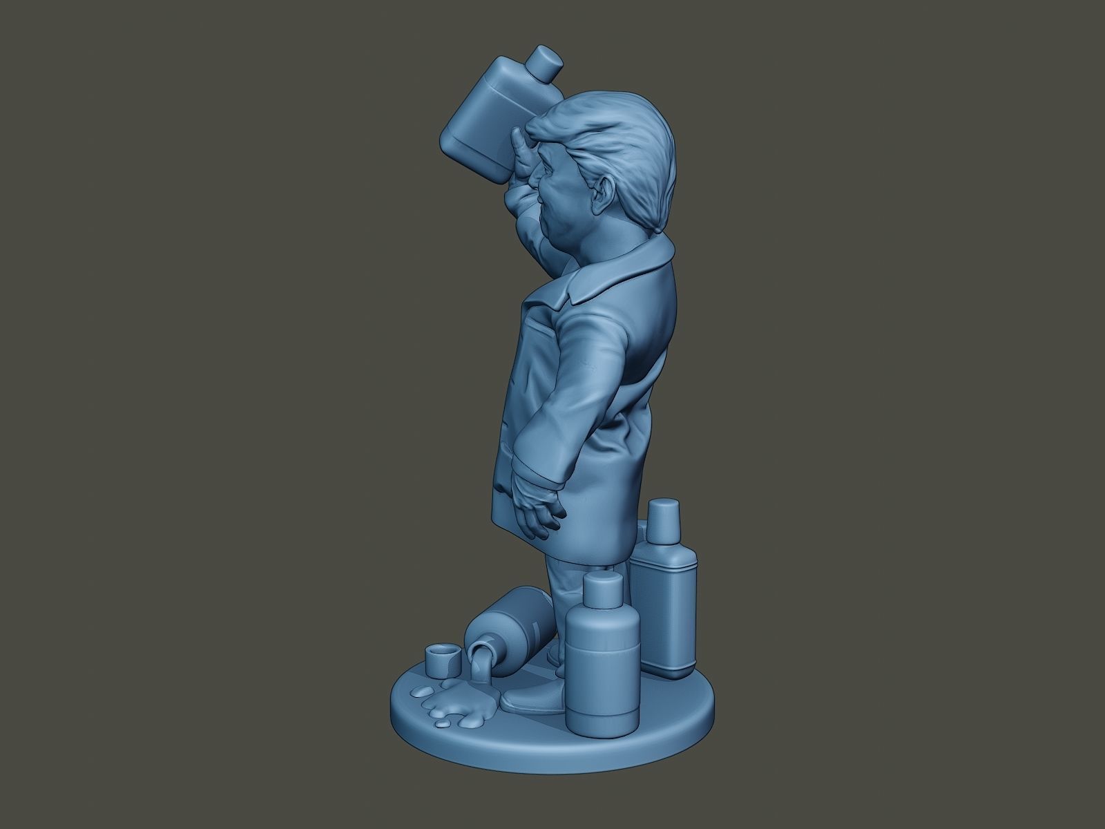 Donald Trump Disinfectant 3D print model_3