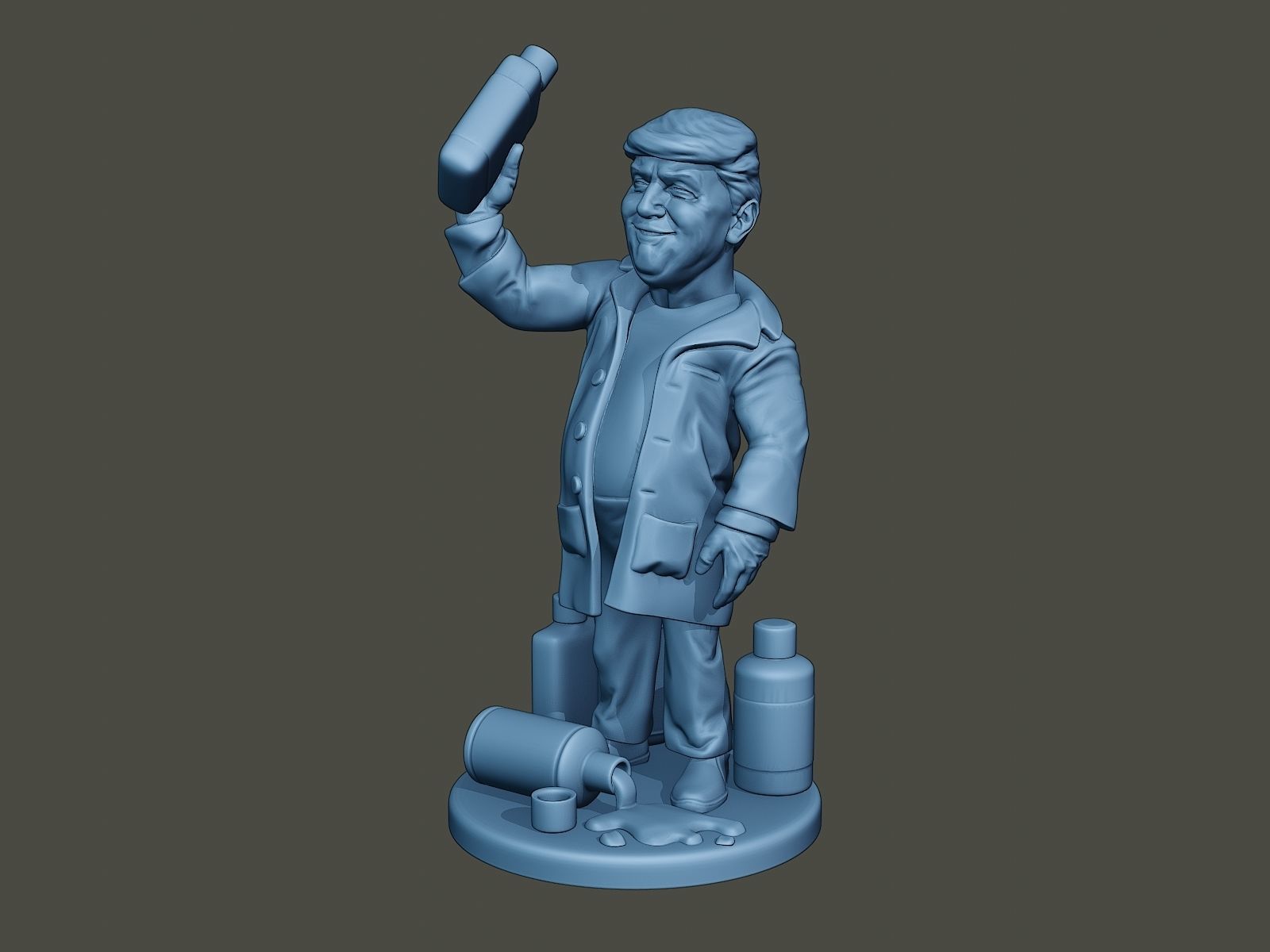 Donald Trump Disinfectant 3D print model_1