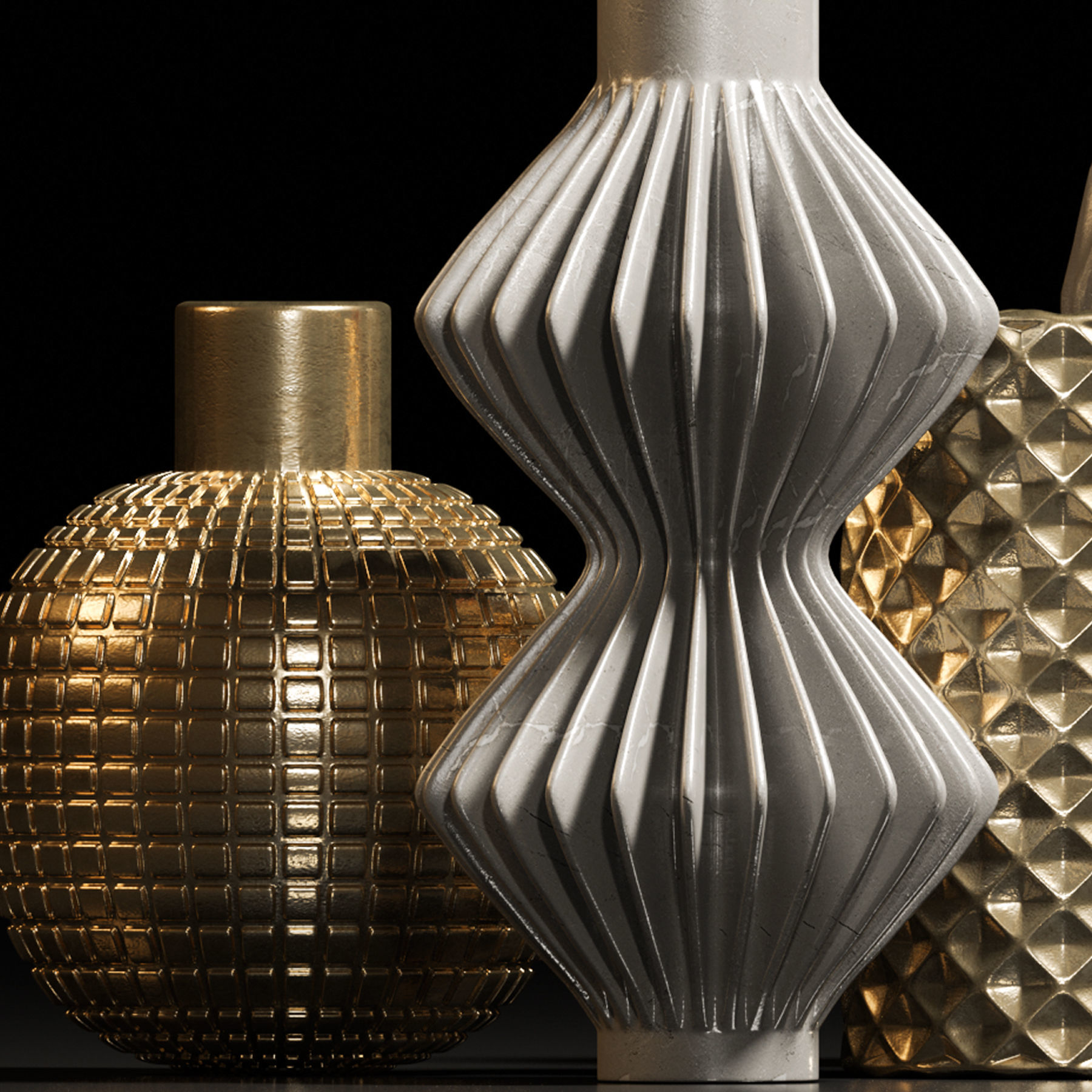  decorative vase 3D model_2