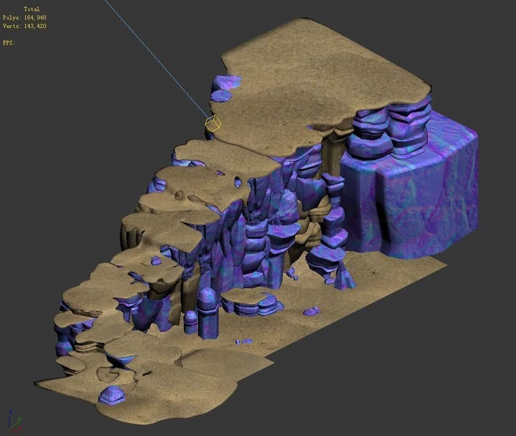 Death Desert - Stairway 01 3D model_5