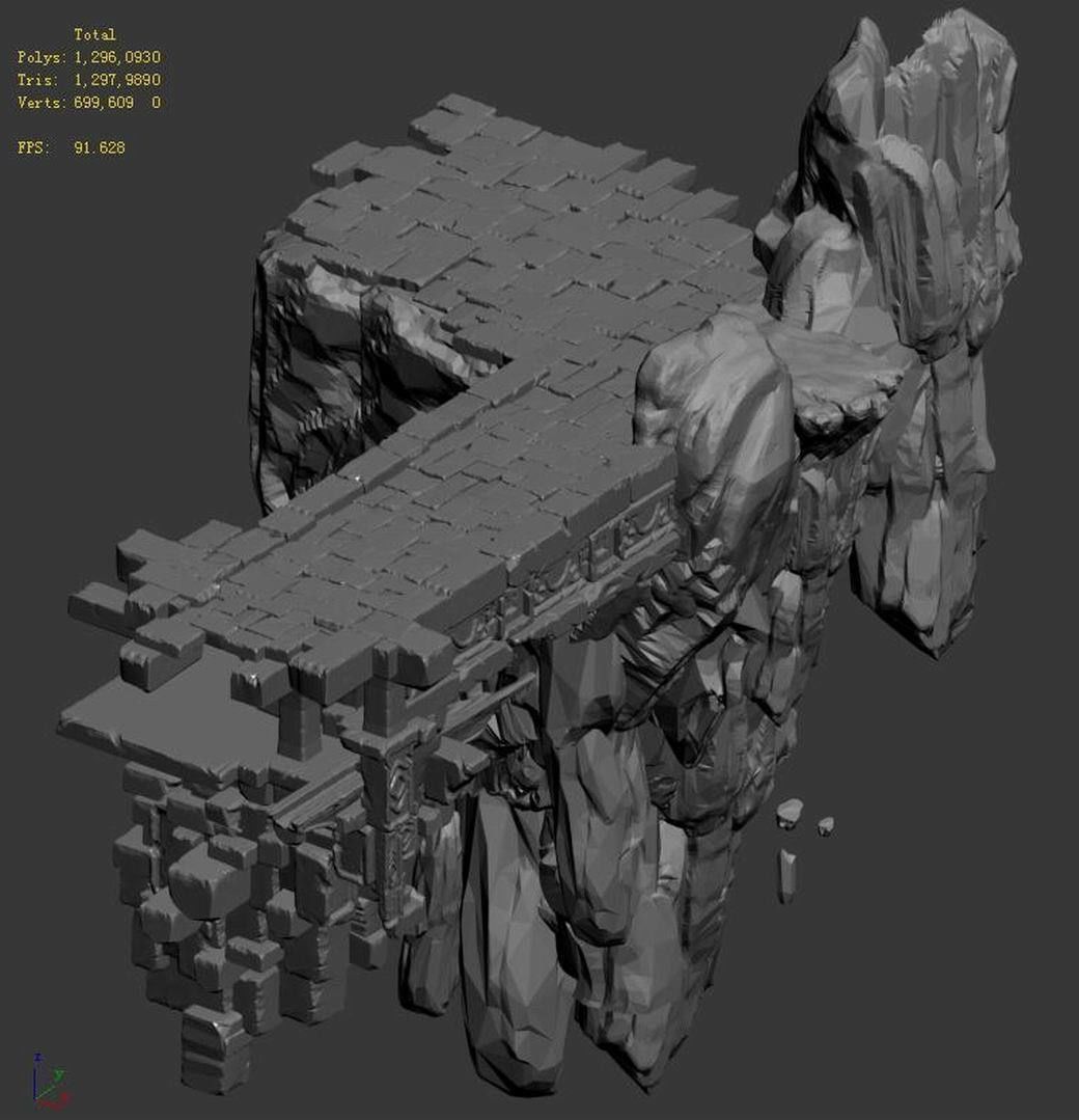 Peach Blossom Island - Surface 01 3D model_3