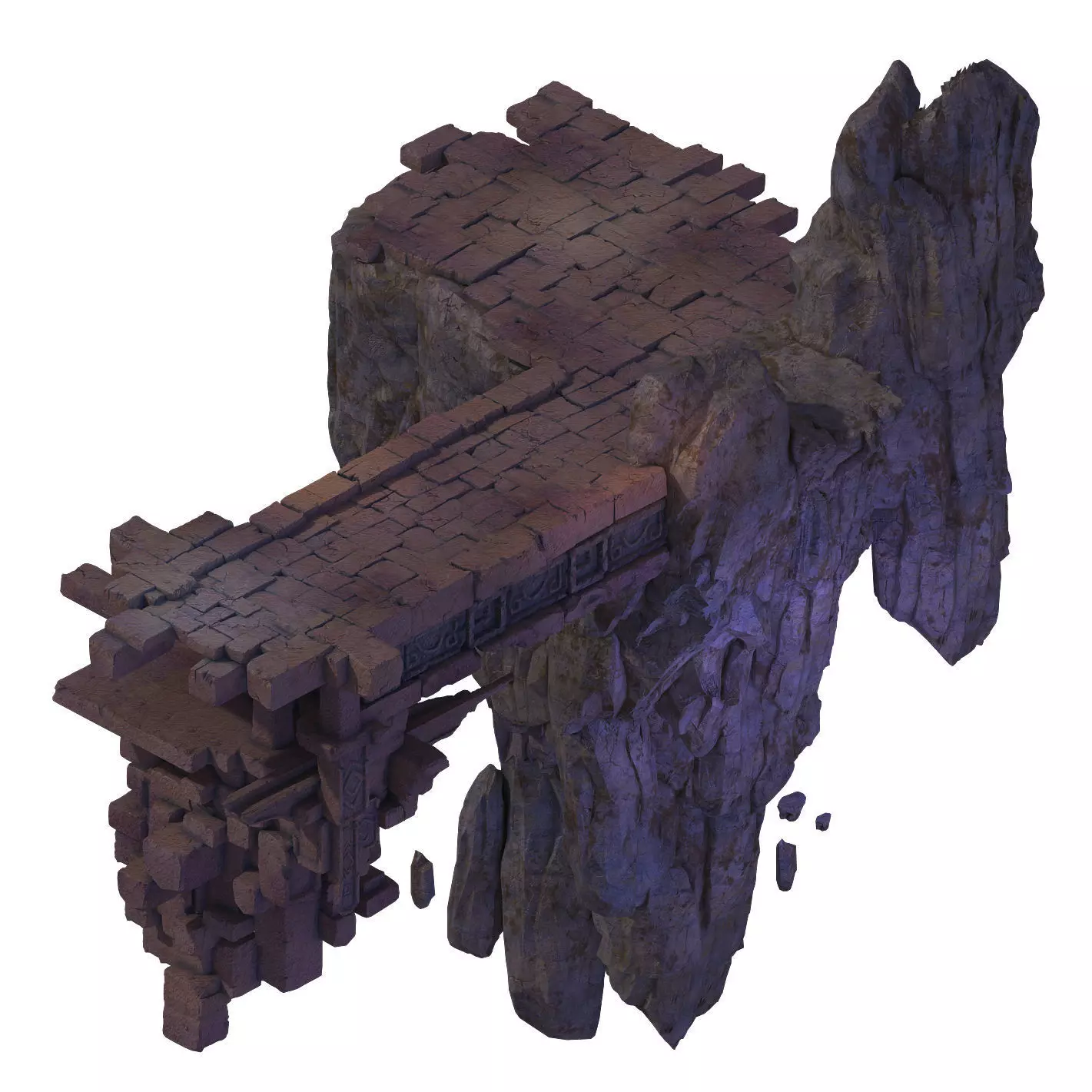 Peach Blossom Island - Surface 01 3D model_0