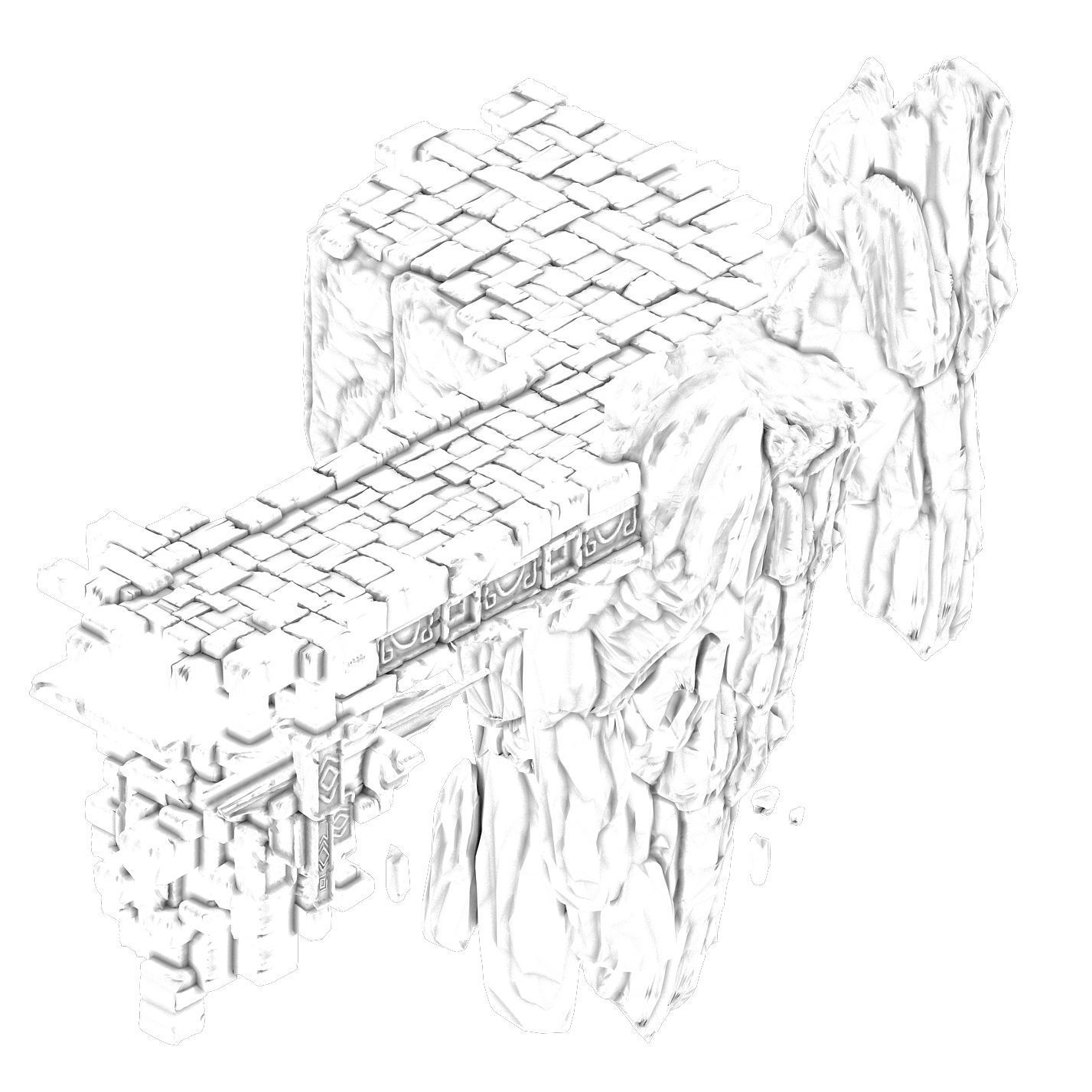 Peach Blossom Island - Surface 01 3D model_2