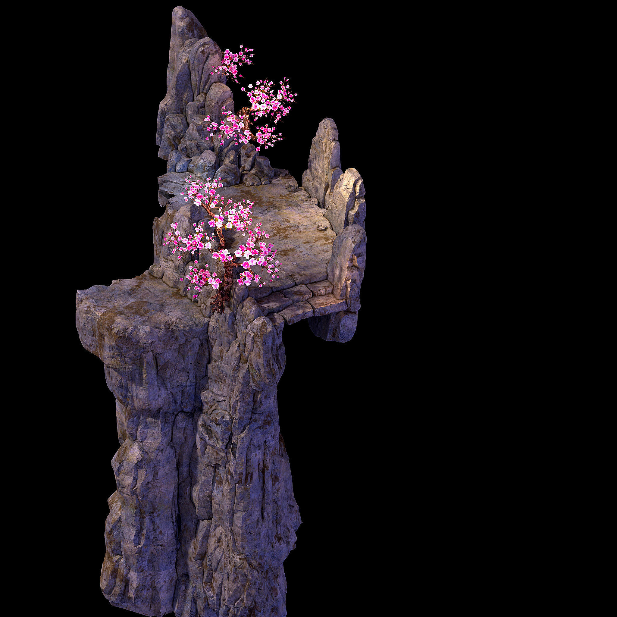 Peach Blossom Island - Surface 02 3D model_2